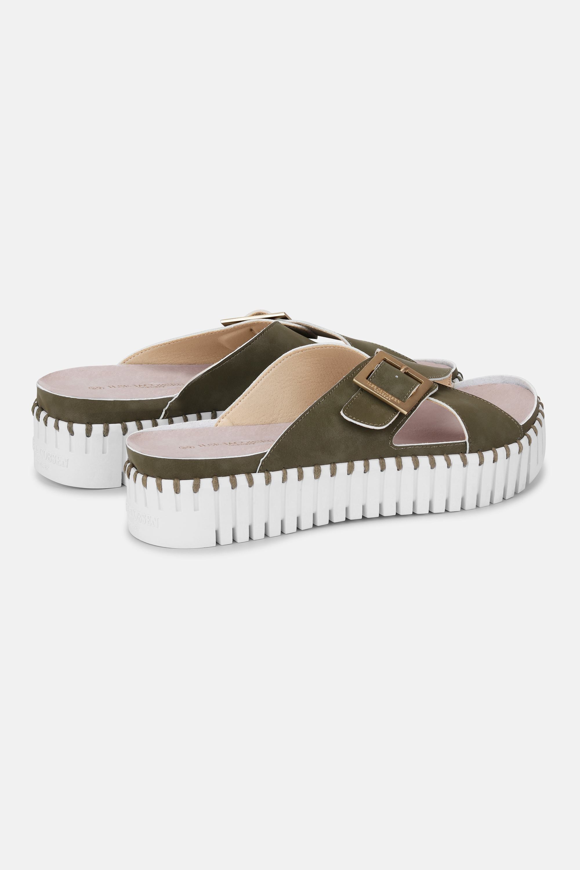 Sandaler Crossover - Army White